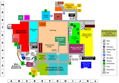 Palmerston North Hospital Maps